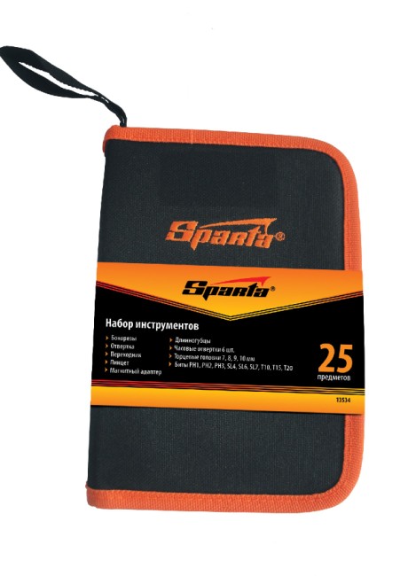 Набор инструментов бытовой, 25 предметов Sparta