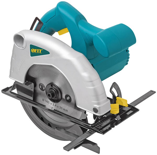 Пила дисковая 1000 Вт; 4800 об/мин; 165/20 мм; 2,1 кг; жел. опора; коробка