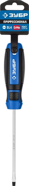 ЗУБР SL4 x 100 мм, отвёртка, Профессионал (25231-4)