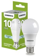 Лампа светодиодная A60 груша 10Вт 230В 6500К E27 | LL-A60-10-230-65-E27-G | GENERICA Лампа светодиодная A60 груша 10Вт 230В 6500К E27 | LL-A60-10-230-65-E27-G | GENERICA
