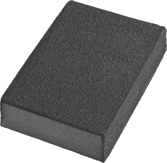 DEXX Р180, 100 х 68 х 26 мм, водостойкая, четырехсторонняя шлифовальная губка (35637-180) DEXX Р180, 100 х 68 х 26 мм, водостойкая, четырехсторонняя шлифовальная губка (35637-180)