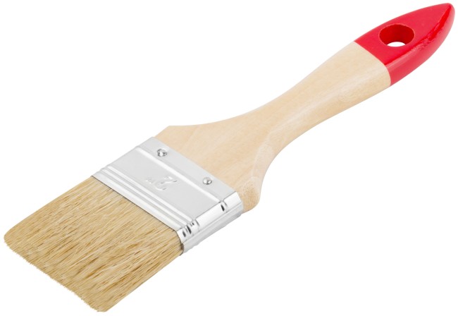 Кисть флейцевая "Оптима", натур. cветлая щетина, деревянная ручка 2" (50 мм) Кисть флейцевая "Оптима", натур. cветлая щетина, деревянная ручка 2" (50 мм)