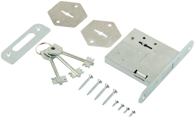 Замок врезной ЗВ8-4С, прямоугольный ригель