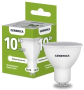 Лампа светодиодная PAR16 софит 10Вт 230В 4000К GU10 | LL-PAR16-10-230-40-GU10-G | GENERICA Лампа светодиодная PAR16 софит 10Вт 230В 4000К GU10 | LL-PAR16-10-230-40-GU10-G | GENERICA