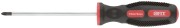 Отвертка "Универсал", CrV сталь, прорезиненная ручка, Профи  3х75 мм РZ0