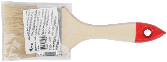 Кисть флейцевая "Оптима", натур. cветлая щетина, деревянная ручка 2,5" (63 мм) Кисть флейцевая "Оптима", натур. cветлая щетина, деревянная ручка 2,5" (63 мм)