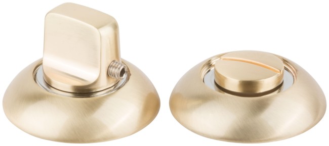 Накладка дверная круглая с заверткой, золото/хром Накладка дверная круглая с заверткой, золото/хром