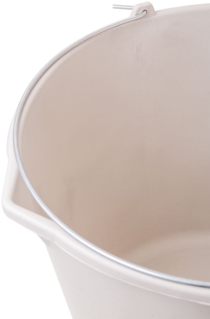 Ведро строительное пластиковое эластичное для перемешивания раствора с носиком 20 л