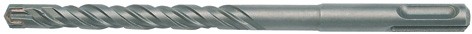 Бур по бетону SDS PLUS, двойная спираль, крестообразная твердосплавная вставка, 4 х 110 мм