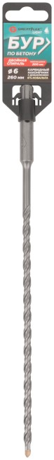 Бур по бетону, SDS-Plus, GreatFlex Light, 6x260 мм