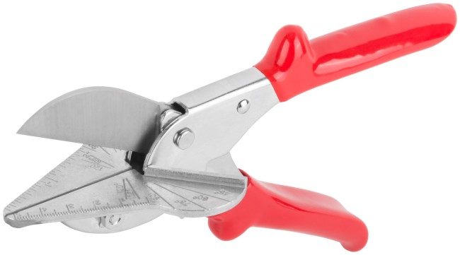 Ножницы для резки пластиковых профилей под углом с наковальней, 215 мм