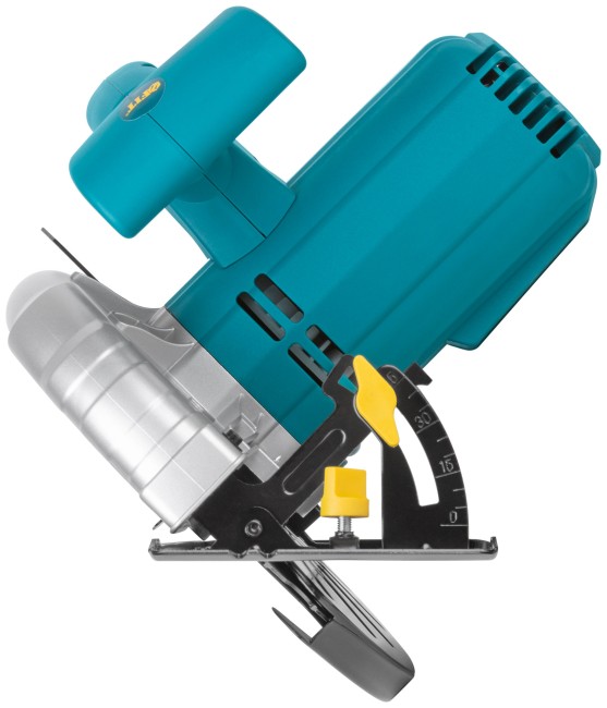 Пила дисковая 1200 Вт; 4500 об/мин; 185/20 мм; жел. опора; рез. накл.; коробка