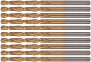 Сверла HSS по металлу, титановое покрытие 3,7 мм (10 шт.)