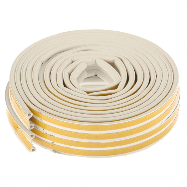 Уплотнитель, 24 м, профиль "P", белый Сибртех Уплотнитель, 24 м, профиль "P", белый Сибртех