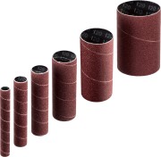 ЗУБР набор 6 шт: 13, 19, 26, 38, 51, 76 мм, высота 115 мм, Р120, втулки шлифовальные для станка СШО-500 МАСТЕР (35649-H6-120) ЗУБР набор 6 шт: 13, 19, 26, 38, 51, 76 мм, высота 115 мм, Р120, втулки шлифовальные для станка СШО-500 МАСТЕР (35649-H6-120)