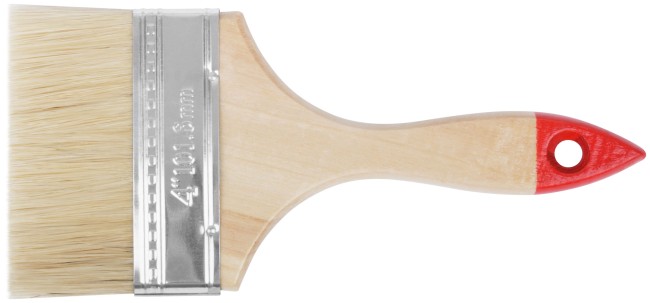 Кисть флейцевая "Оптима", натур. cветлая щетина, деревянная ручка 4" (100 мм) Кисть флейцевая "Оптима", натур. cветлая щетина, деревянная ручка 4" (100 мм)