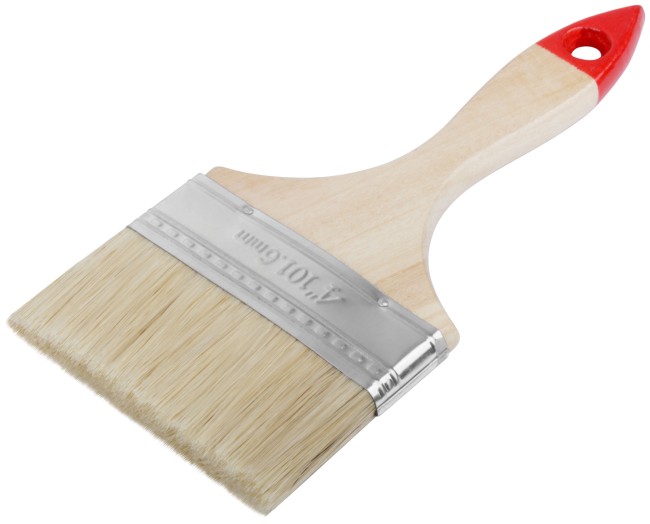 Кисть флейцевая "Оптима", натур. cветлая щетина, деревянная ручка 4" (100 мм) Кисть флейцевая "Оптима", натур. cветлая щетина, деревянная ручка 4" (100 мм)