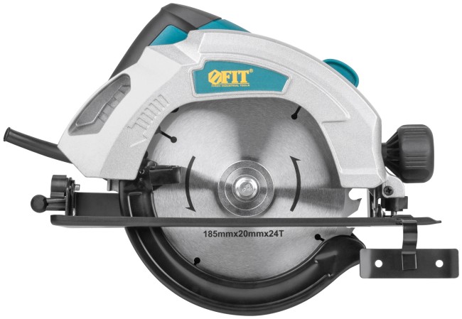 Пила дисковая 1300 Вт; 4500 об/мин; 185/20 мм; жел. опора; рез. накл.; блок шпинд.; коробка