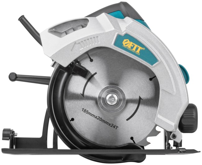Пила дисковая 1300 Вт; 4500 об/мин; 185/20 мм; жел. опора; рез. накл.; блок шпинд.; коробка