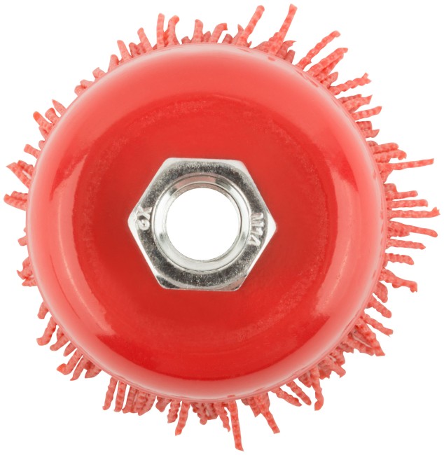 Корщетка-чашка нейлоновая, гайка М14, Профи 75 мм Корщетка-чашка нейлоновая, гайка М14, Профи 75 мм