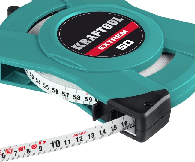 KRAFTOOL 50 м, геодезическая стальная мерная лента (34185-50) KRAFTOOL 50 м, геодезическая стальная мерная лента (34185-50)