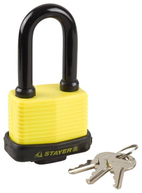 STAYER 60 мм, всепогодный, удлиненная дужка, навесной замок (37141-50) STAYER 60 мм, всепогодный, удлиненная дужка, навесной замок (37141-50)