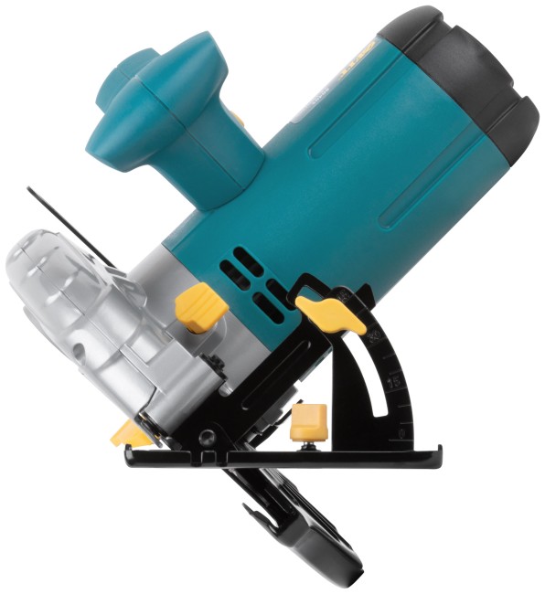 Пила дисковая 1300 Вт; 4700 об/мин; 190/20 мм; жел. опора; рез. накл.; блок шпинд.; коробка