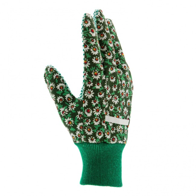 Перчатки садовые х/б ткань с ПВХ точкой, манжет, S Palisad