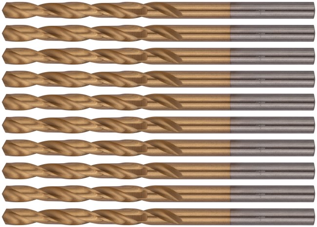 Сверла HSS по металлу, титановое покрытие 4,0 мм (10 шт.)