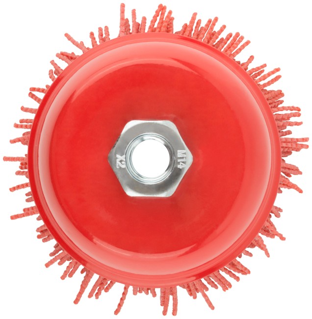 Корщетка-чашка нейлоновая, гайка М14, Профи 100 мм Корщетка-чашка нейлоновая, гайка М14, Профи 100 мм