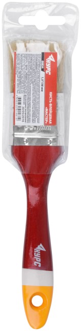 Кисть флейцевая "Мастер", натур. щетина, деревянная ручка 1,5" (38 мм) Кисть флейцевая "Мастер", натур. щетина, деревянная ручка 1,5" (38 мм)