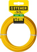 STEHER ВИТОЙ КВАДРАТ, 3.0 мм, 15 м, леска для триммера (75020-3.0) STEHER ВИТОЙ КВАДРАТ, 3.0 мм, 15 м, леска для триммера (75020-3.0)