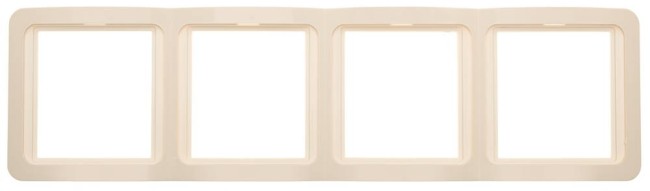 СВЕТОЗАР Гамма, четверная, вертикальная, цвет бежевый, накладная панель (SV-54151-B) СВЕТОЗАР Гамма, четверная, вертикальная, цвет бежевый, накладная панель (SV-54151-B)