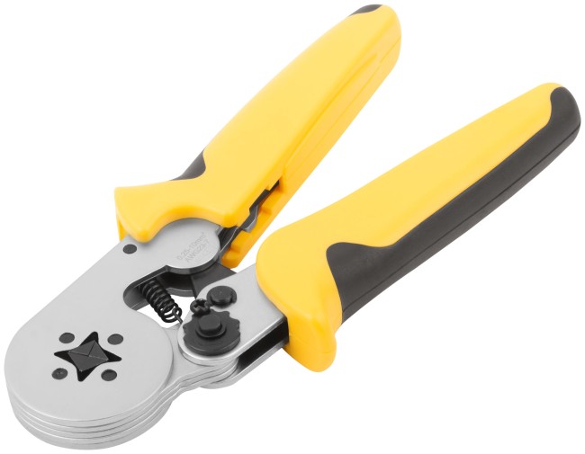 Пресс-клещи для обжима втулочных наконечников 0,25-10 мм, прорезиненные ручки 175 мм Пресс-клещи для обжима втулочных наконечников 0,25-10 мм, прорезиненные ручки 175 мм