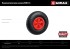 MIRAX WM-16, 4″ х 329 мм, для тачки (арт. 39900), ударопрочный пластик, пневматическое колесо (39916)