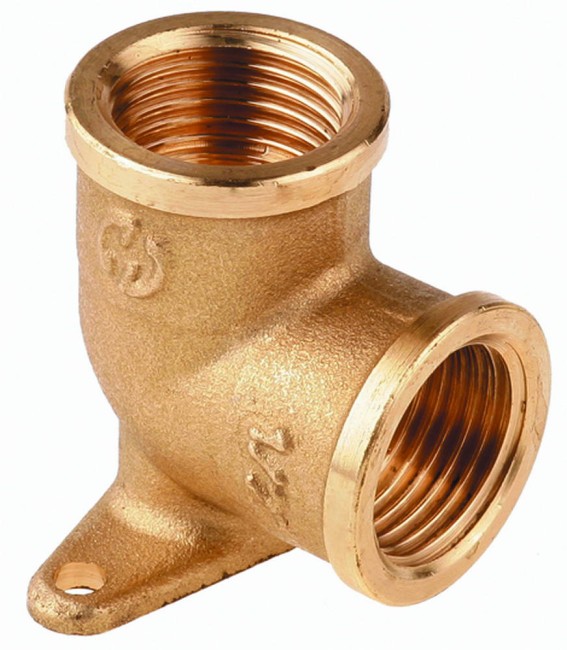 GENERAL FITTINGS гайка/гайка, 1/2″, латунь, уголок с креплением к стене (51076-G/G-1/2) GENERAL FITTINGS гайка/гайка, 1/2″, латунь, уголок с креплением к стене (51076-G/G-1/2)