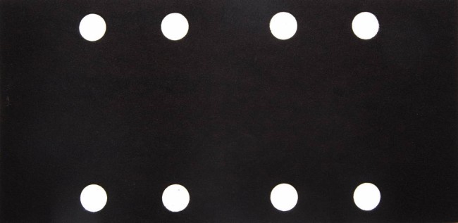 Лист шлиф. универсал. URAGAN ″Оптимален для мягких пород дерева″ 8 отверстий по линии, для ПШМ, P180, 80х166мм, 50шт