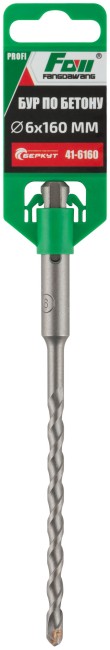 Бур по бетону FDW, Profi, SDS-Plus, 6 х 160 мм Бур по бетону FDW, Profi, SDS-Plus, 6 х 160 мм