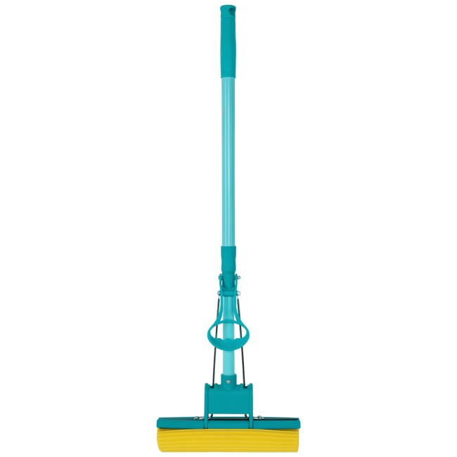 Швабра отжимная, 110 см, губка PVA 26х5,5х6 см, телескопическая рукоятка, бирюзовая, Home// Palisad