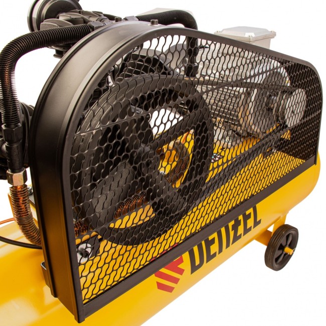 Компрессор воздушный BCW3000-T/100, ременный привод, 3.0 кВт, 100 литров, 520 л/мин Denzel