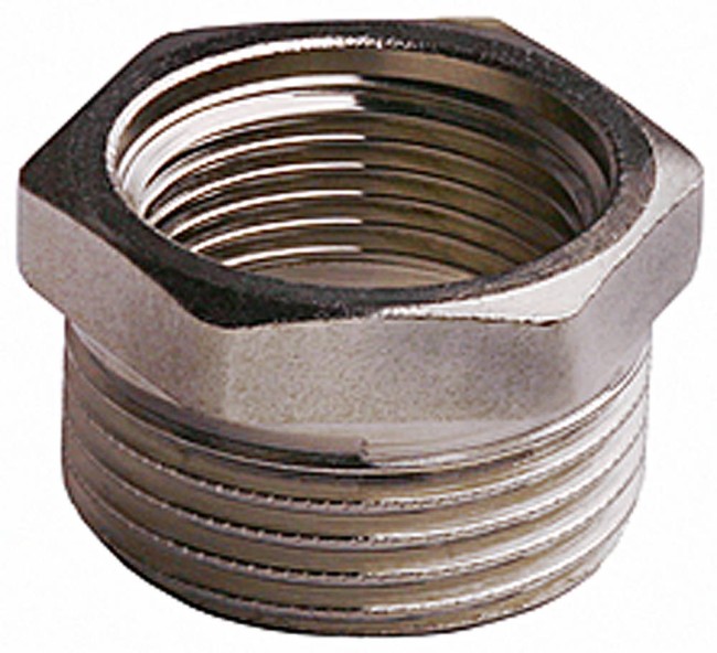 GENERAL FITTINGS 1/2″ х 3/8″, никель, футорка (51081-1/2-3/8) GENERAL FITTINGS 1/2″ х 3/8″, никель, футорка (51081-1/2-3/8)