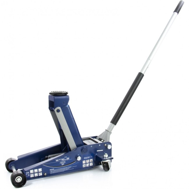 Домкрат гидравлический подкатной, быстрый подъем, 3 т, Quick, 130-465 мм, профессиональный Stels Домкрат гидравлический подкатной, быстрый подъем, 3 т, Quick, 130-465 мм, профессиональный Stels