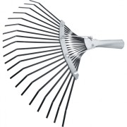 Грабли веерные стальные, 385 мм, 20 плоских зубьев, оксидированные, без черенка, Россия, Сибртех Грабли веерные стальные, 385 мм, 20 плоских зубьев, оксидированные, без черенка, Россия, Сибртех