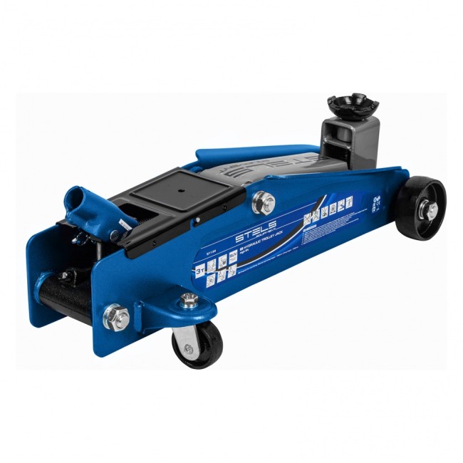 Домкрат гидравлический подкатной, высокий подъем, 3т, SUV, 190-535 мм Stels Домкрат гидравлический подкатной, высокий подъем, 3т, SUV, 190-535 мм Stels