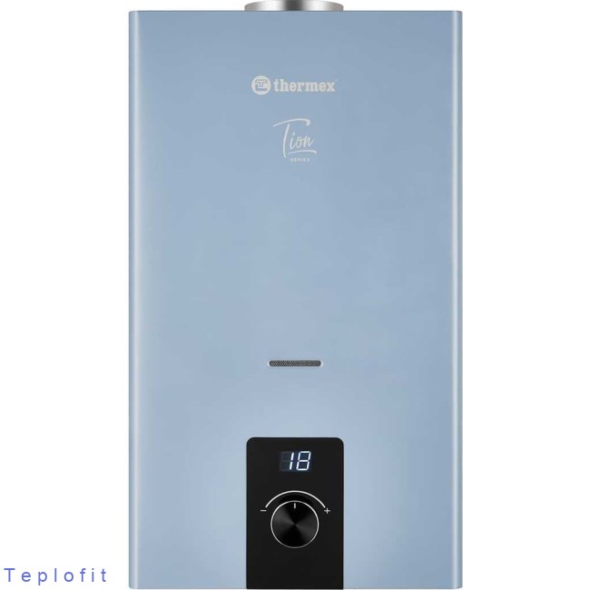 Водонагреватель газовый проточный бытовой THERMEX T 20 D (Silver Grey) ЭдЭБ05003