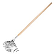 Грабли веерные стальные, 385 х 1450 мм, 20 плоских зубьев, деревянный черенок, Россия, Сибртех Грабли веерные стальные, 385 х 1450 мм, 20 плоских зубьев, деревянный черенок, Россия, Сибртех