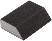 Губка шлифовальная угловая, алюминий-оксидная, 100х70х25 мм, средняя жесткость Р 240 Губка шлифовальная угловая, алюминий-оксидная, 100х70х25 мм, средняя жесткость Р 240