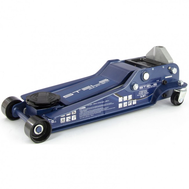 Домкрат гидравлический подкатной, быстрый подъем, 3.5т, Low Profile Quick, 100-565 мм, профессиональный Stels