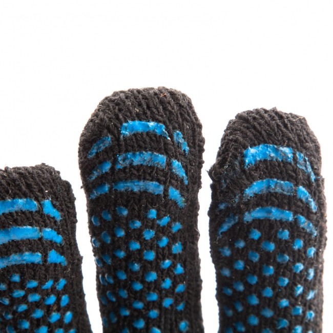 Перчатки хлопкоэфирные плюшевые, ПВХ "Точка", 7 кл, 55 гр Россия Сибртех