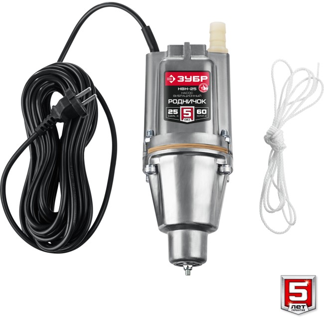 ЗУБР Родничок-Н, 25 м, вибрационный насос с нижним забором (НВН-25) ЗУБР Родничок-Н, 25 м, вибрационный насос с нижним забором (НВН-25)